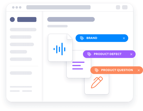 Audio & text labeling